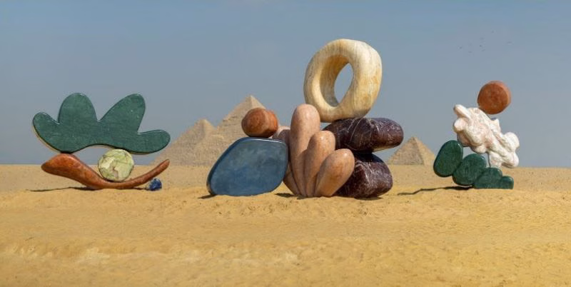 “Echoes of the Infinite” installation debuts at Giza