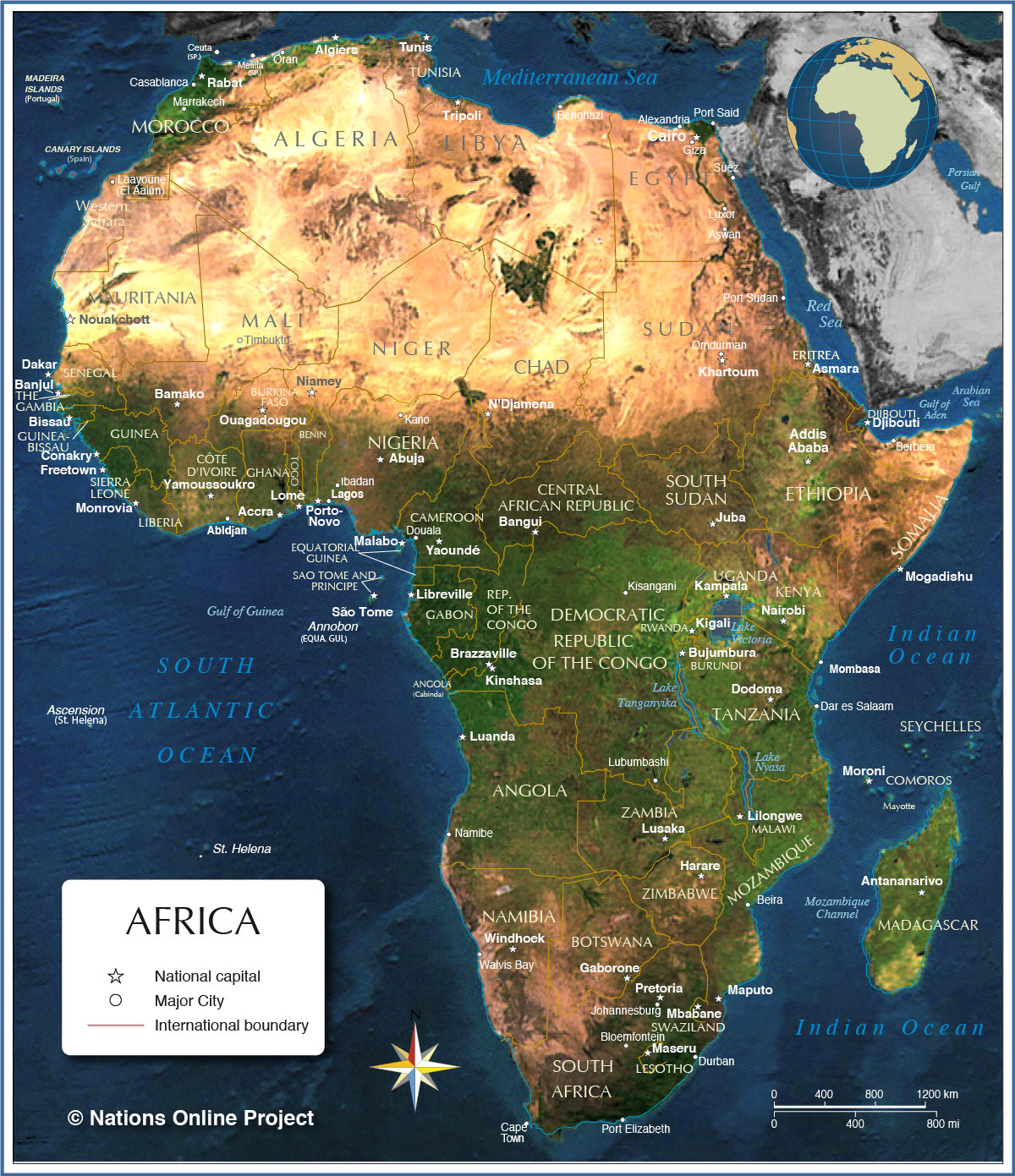 Africa map